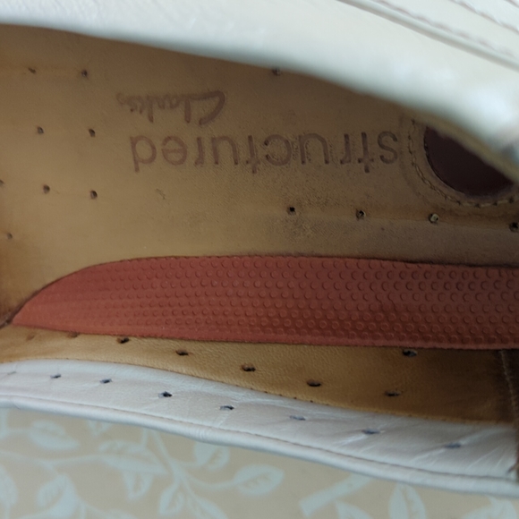 Clark's Structured Leather Flats 7.5 - Picture 8 of 8